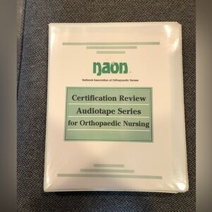 National Association Of Orthopaedic Nurses Certification Review Tapes